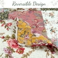 thumbnail image 3 of Country Vintage Farmhouse Multicolor Floral Paisley Patchwork Cotton Queen 3 Piece Quilt Bedding Set, 3 of 7