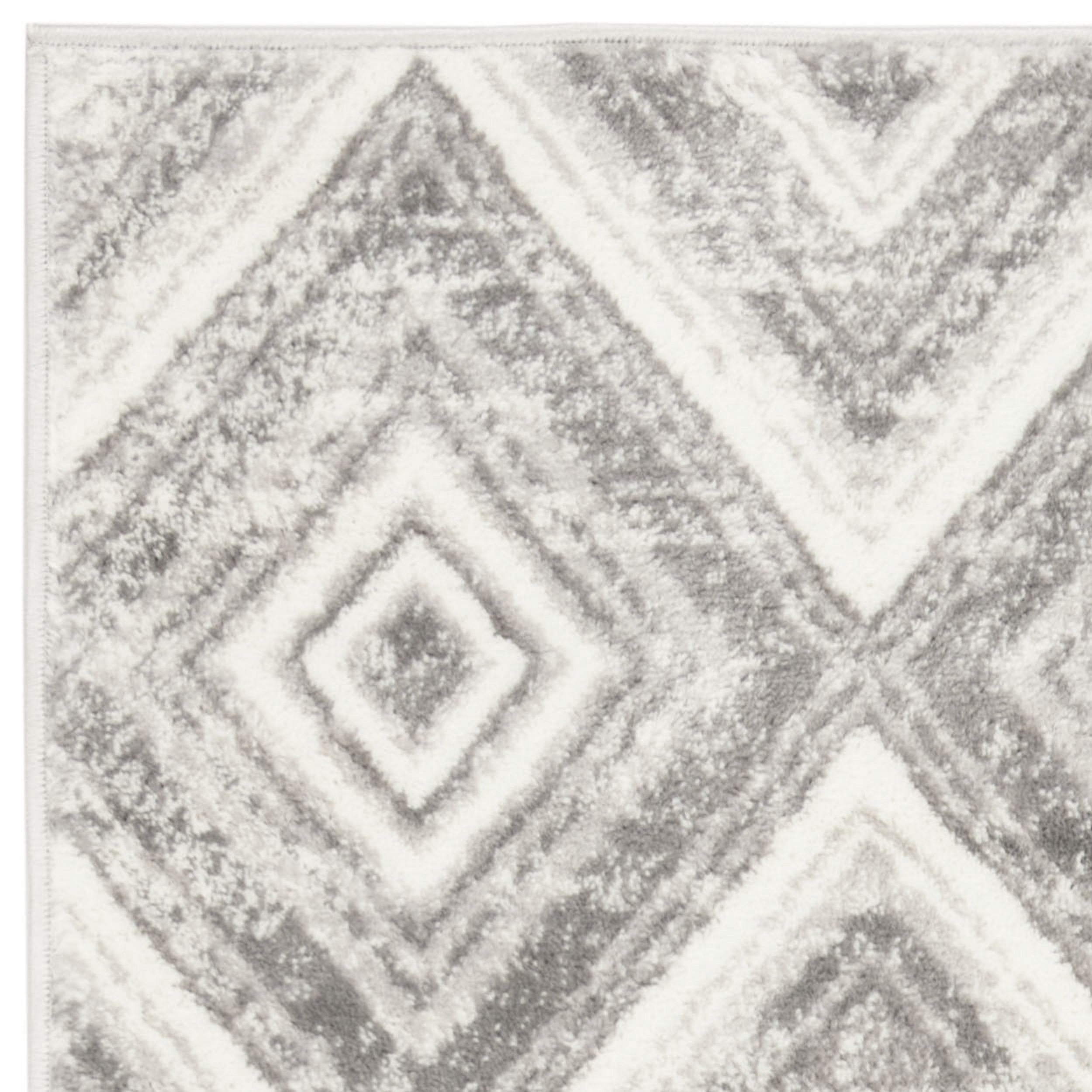 SAFAVIEH Skyler Cuthbert Geometric Area Rug, Grey/Ivory, 4' x 6'