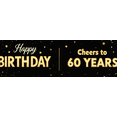 thumbnail image 4 of Gorgeous Golden Balloon Themed Birthday Banner for 60th Anniversary Party Background Backdrop Decoration Photography Props Party Supplies, 4 of 8