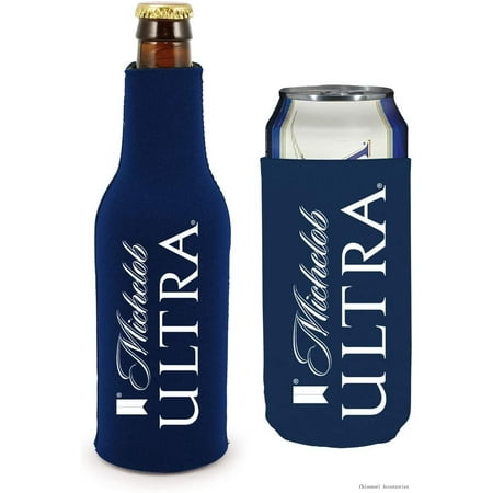 

Michelob Ultra Licensed Beer Coolie Insulator Sleeve Holder Huggie 2-Pack (Slim Can & Bottle Set)