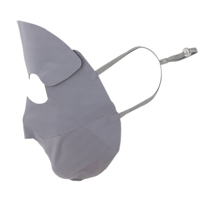 Máscara Facial Completa con Diseño de Visera Ajustable 7.09" A Prueba de Viento Protección UV del Sol Gris