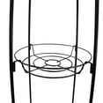 thumbnail image 3 of Panacea Tall Finial Three Tiered Plant Stand, Black, 73.5"H, 3 of 8