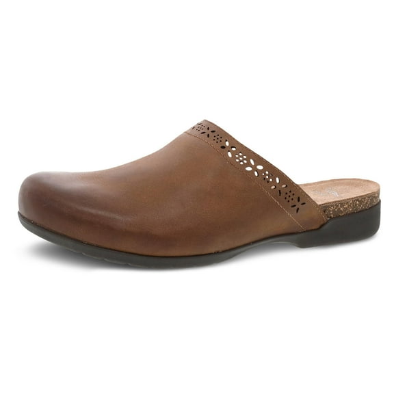 Dansko Robbie Mule for Women - Memory Foam and Cork Footbed for Comfort and Arch Support  Versatile Casual to Dressy Footwear Tan 9.5-10 M US