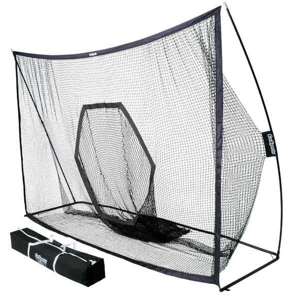 Red de entrenamiento de golf GoSports PRO de 10 x 7 pies, negra