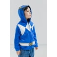 thumbnail image 5 of Power Rangers Blue Ranger Toddler Boys Fleece Zip Up Hoodie Blue 3T, 5 of 5