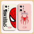 thumbnail image 5 of Case For OPPO FIND X6 X3 REALME X7 X50 RENO 2 4Z 4 6 Lite 5Z 5F 4G 5G PRO Liquid Silicone Case Marvel's Spider-Man Spider Face, 5 of 5