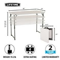 thumbnail image 2 of Lifetime 4-foot Fold-in-Half Adjustable Table, Almond - 4432, 2 of 7