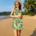 thumbnail image 3 of Disketp Cute Panda Bear In Greenery Forest for Women's Sleeveless Dress Womens Summer Dresses Beach Casual Loose Dress, 3 of 7
