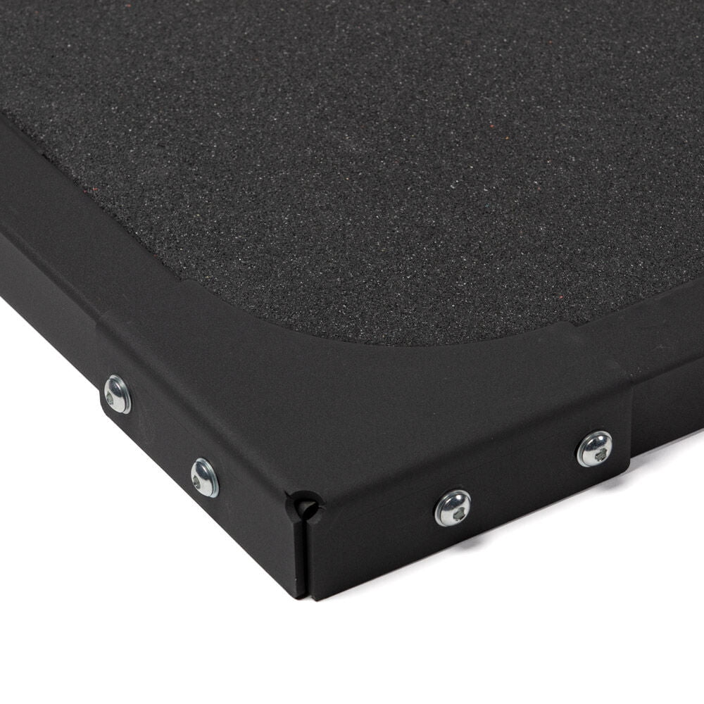 Titan Fitness Full Deadlift Platform, 8FT x 4FT Bolt-Together Steel Frame with 8 Pack Rubber Tiles, Olympic Strength Training Dedicated Lifting Space, Protects Floor, Weights, Bar, Includes Band Pegs
