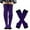 Dark Purple, variant on HNMKIU Extra Long Thigh High Socks and Matching Thermal Knit Set for Winter Warmth and Cozy Comfort Yellow,One Size