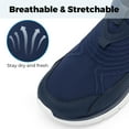 thumbnail image 3 of FitVille Mens Wide Slip on Walking Sneakers with Arch Support Breathable Hands Free Slip on Shoes for Men, 3 of 7