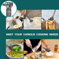 thumbnail image 5 of Silicone Cooking Utensil Set,Umite Chef Kitchen Utensils 15pcs Set Non-stick Heat Resistan BPA-Free Stainless Steel Handle Tools Whisk - Grey, 5 of 6