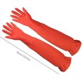 thumbnail image 2 of Guantes de Látex Reutilizables ZHAOCHENG Impermeables para Limpieza de Acuarios Talla M, 2 of 5