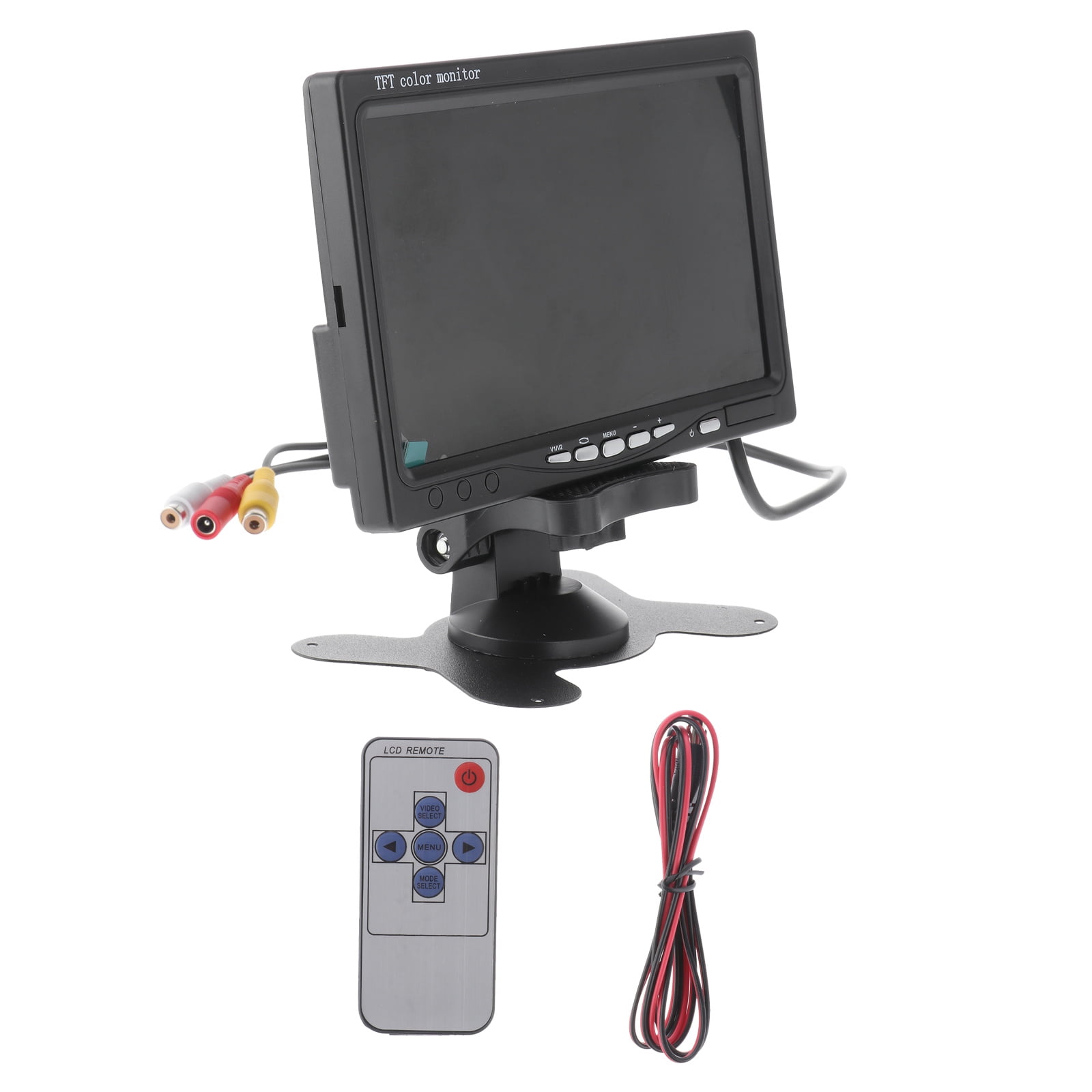 7 TFT LCD Backlight Color Mirror Monitor for Car Reverse Rear View Backup Camera Car DVD Serveillance Camera Black
