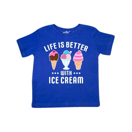

Inktastic Life is Better with Ice Cream Gift Toddler Boy or Toddler Girl T-Shirt