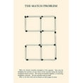 thumbnail image 2 of Retromagic 13x18 White Modern Wood Framed Museum Art Print Titled - The Match Problem, 2 of 4