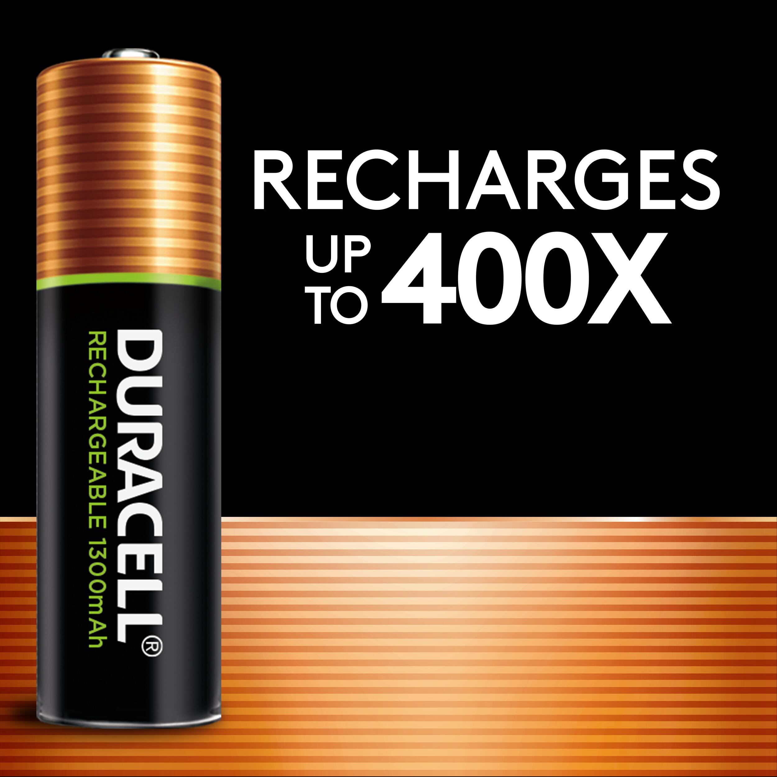 (3 pack) Duracell DX1500B4N Rechargeable Staycharged Nimh Batteries, Aa, 4/Pack