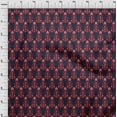 thumbnail image 3 of oneOone Organic Cotton Poplin Twill Fabric Floral Ikat Print Fabric By The Yard 42 Inch Wide, 3 of 4
