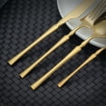 thumbnail image 5 of HOKSVZY Small Waist Tableware Set Stainless Steel Western Food Steak Knife Fork  Spoon Golden Knife Gold 30ps CST, 5 of 6