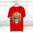 thumbnail image 5 of Carnival Mask Graphic T-Shirt Unisex 100 Cotton With Antique Gold Art Design Tee 2, 5 of 18