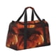 thumbnail image 2 of Fotbe Fiery Dragons Castle Attack Bolsa de Viaje con Estampado, Bolsa de Fin de Semana para Mujer con Compartimento para Zapatos, Bolsa de Gimnasio con Bolsillo Húmedo, 2 of 7