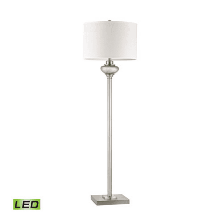 Floor Lamps 1 Light With Antique Silver Mercury Glass Crystal Accents Medium Base 60 inch 300 Watts
