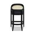 thumbnail image 5 of Pemberly Row 27" Back Counter-Height Bar Stool Natural Black Linen, 5 of 10