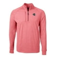thumbnail image 2 of Men's Cutter & Buck Heather Red Atlanta Falcons Big & Tall Adapt Eco Raglan Quarter-Zip Jacket, 2 of 3