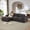 Dark Gray, variant on Modern Chenille cloud sofa, freely combinable, comfortable to sit on, suitable for modern living room furniture in homes, apartments, and offices