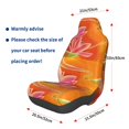thumbnail image 3 of Fotbe Orange Flower Psychedelic Funda para Asiento de Auto con Estampado – Impermeable y Antisudor – Ajuste Universal, Lavable a Máquina, Antideslizante (1 Pieza), 3 of 5