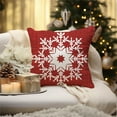 thumbnail image 5 of Blue Striped Christmas Decorations Pillow Covers 18x18 Set of 4 Stripes Snowflake Buffalo Plaid Santa Claus Merry Christmas Winter Holiday Farmhouse Decor Throw Pillows Cushion Case FC118-18, 5 of 6