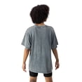 thumbnail image 4 of Women's Gameday Couture Gray Indianapolis Colts Peak Performance Oversized Snow Wash T-Shirt, 4 of 6