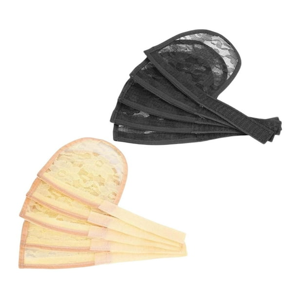 Paquete de 10 para el cabello de encaje grande para un moño de Afro Puff Gorros de peluca con cordón con hebil Sunnimix cola de caballo red de pelo