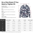 thumbnail image 5 of Lsque White Leaves UPF 50+ Lightweight Sun Protection Men's Women's Long Sleeve Shirt, Hoodie Performance -Small, 5 of 9