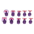 thumbnail image 3 of 10/28Pcs Purple Glue Tabs Dent Removal Tool Puller Lifter Tool Car Body Glue Tabs Auto Paintless Dent Repair Glue Tabs New, 3 of 5