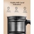 thumbnail image 2 of LONGDEEM Milk Frother Electric, 4 In 1 Automatic Milk Warmer Stainless Steel for Coffee, Latte, Hot Chocolate, Black, 2 of 8