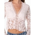 thumbnail image 6 of Celebrity Pink Women's Bell Sleeve Lace Top, Sizes XS-XXXL, 6 of 8