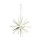 thumbnail image 2 of Adorno para árbol de Navidad | Estallido de estrella transparente blanco champán • PVC plástico • 12x12cm • Decoración navideña ligera colgante • Acabado con purpurina • Diseño exquisito, 2 of 6