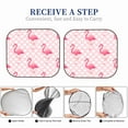 thumbnail image 6 of Sikiie Cute Flamingo with Heart Print Foldable Car Windshield Sun Visor, Car Window Sunshade Suitable for Sedan, SUV and Truck Car Accessories-Small, 6 of 6