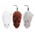 thumbnail image 1 of 3 ratones de cuerda realistas para gatos de interior, juguetes interactivos para masticar, juguetes realistas para gatos, 1 of 7