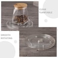 thumbnail image 4 of Qumonin 2pcs Mini Acrylic Turntable Small Cake Decorating Turntable 360-degree Rotating Spice Holder, 4 of 6