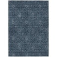 thumbnail image 2 of 9' X 12' Blue And Navy Blue Floral Washable Indoor Outdoor Area Rug, 2 of 5