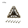 thumbnail image 3 of Unique Bargains Metal Box Corner Protectors Wooden Box Edge Guard Protector 20 x 20 x 20mm Bronze Tone 4Pcs, 3 of 3
