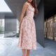 thumbnail image 4 of Vestido De Playa Vestido de playa para mujer Cómodo estampado floral Vestido largo Fiesta Clubwear (Rosa L) Cgtredaw para Mujer Rosa T M, 4 of 6