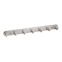 REGALWOVEN 7 Hooks Stainless Steel Wall Mount coat Hook Rack Hanger Coat Hat Holder Silver Tone
