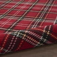 thumbnail image 6 of Nourison Grafix Plaid Red 5'3" x ROUND Area Rug, (5 Round), 6 of 8