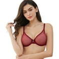thumbnail image 2 of Varsbaby Sexy See Through Bras Bralette Adult Bra and Thongs Lingerie Set for Women, 2 of 6