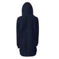 thumbnail image 5 of ZSQDM Solid Warm Zipper Hoodie Sweatshirt Pullover Long Sleeve Pocket Sweatshirt Tops Navy Women Blending Sweatshirt (Xxxl), 5 of 5