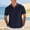 Navy, variant on ASDFVBKG Mens Short Sleeve Knit Polo Shirt Summer Casual Ribbed Texture Golf Polos T Shirts Army Green S