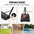 thumbnail image 6 of KFFKFF Portable Basketball Hoop Goal, 4-10ft Adjustable Height, Indoor Outdoor Basketball Hoop System with 44" Shatterproof PC Backboard and Stand Wheels for Teenagers Youth Junior, 6 of 8
